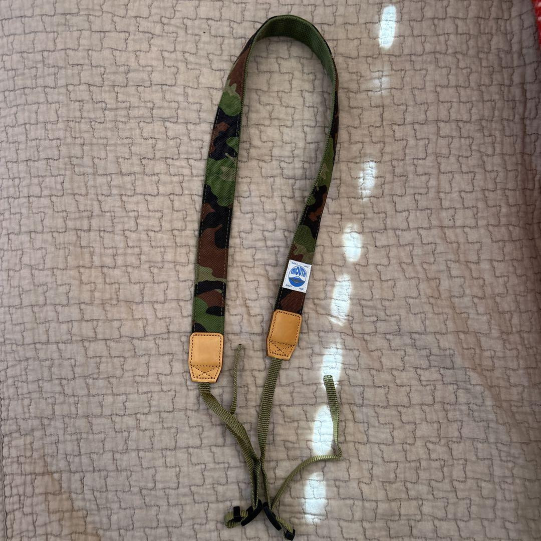 MOUTH Camo Camera Strap Nylon Leather Adjustable 30mm for DSLR/Mirrorless Used
