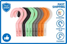 Laundry Hooks Boot Hangers Plastic Clothes Pins Hanger  (Multi-Color 12PCS)