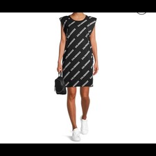Kendall + Kylie Dress T-shirt Juniors' Shoulder Pads Dress NEW WITH TAGS jersey