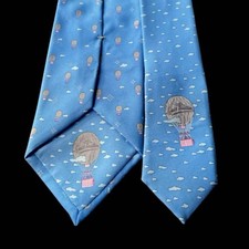 Louis Vuitton LV Logo Tie Blue Silk 148cm Used