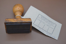 Gro&szlig;er DDR Holzstempel Stadtbezirksgericht Berlin-K&ouml;penick