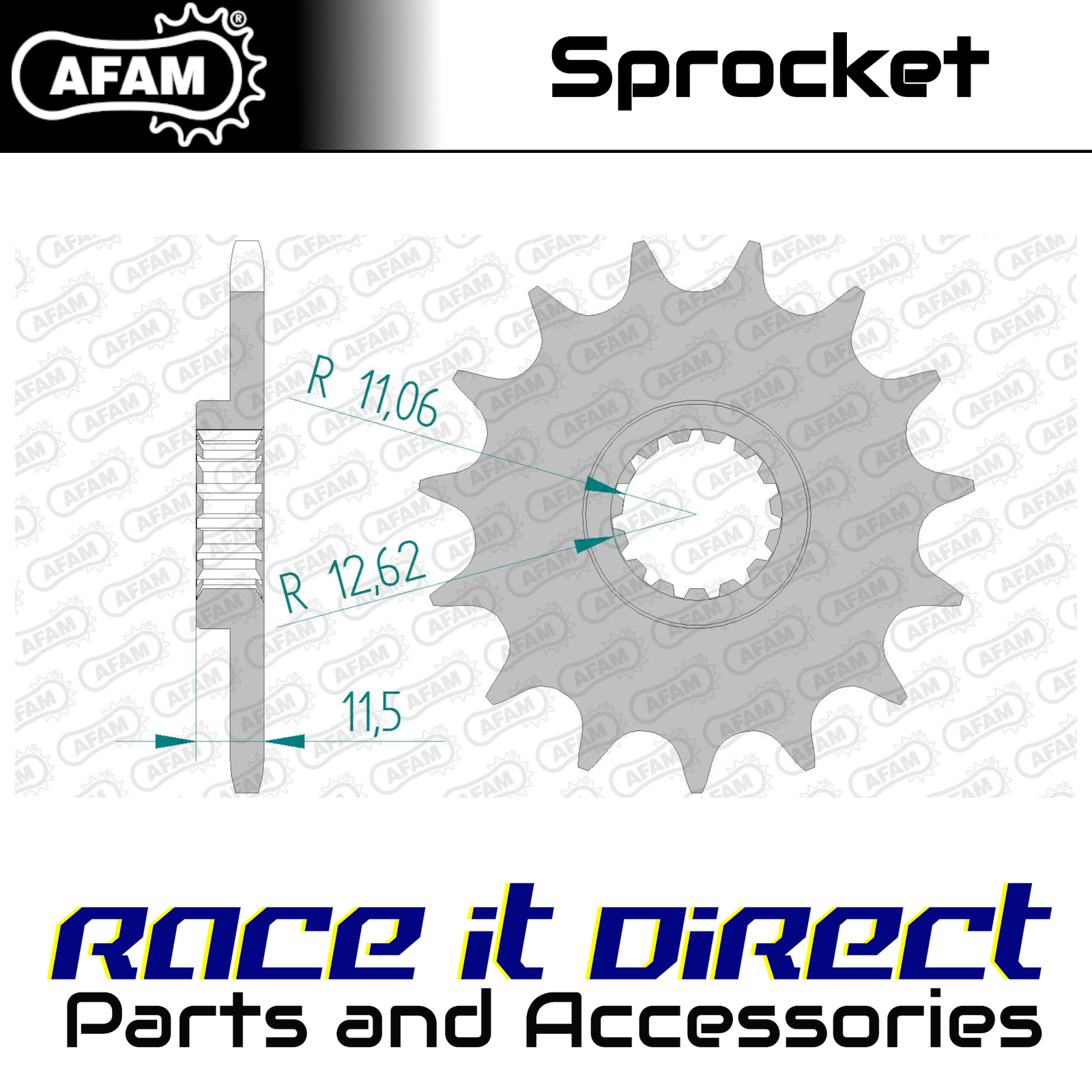 Sprocket for CF MOTO 800 MT-X 2025 16T Front AFAM