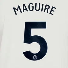 2024 2025 MANCHESTER UNITED MAGUIRE 5 3RD BLACK PLAYER SIZE NAMESET