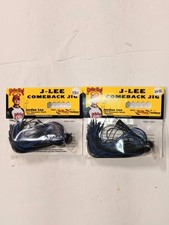 2 Strike King J-Lee Comeback Jig Mixed Weights (1) 1/2 oz. (1) 3/4 oz. Black Blu