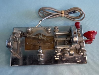 VIBROPLEX Original Telegraph Morse Key w/ Serial Chrome