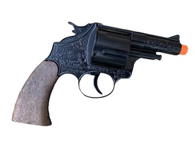 NEW Wild West 12-Shot Filigreed Toy Cap Gun - Black  *RETIRED / RARE