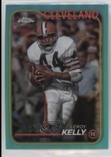 2024 Topps Chrome Aqua Refractor 86/199 Leroy Kelly #34 HOF 1fc7