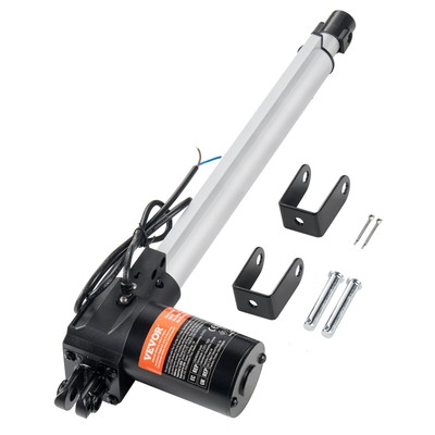 VEVOR Linear Actuator 12V 12In Heavy Duty 1320lbs/6000N 0.19''/s IP44 Protection