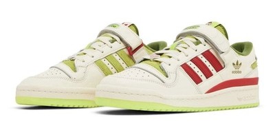NWT adidas The Grinch Forum Low ID3512 Men s Sz 12 Women's 13 White/Red/Green