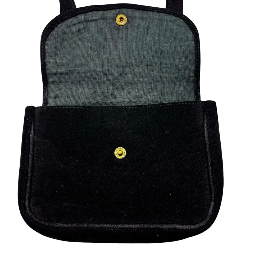 Bolso Bandolera Vintage Sonia Rykiel Mini Gamuza Cuero Italia Minimalista Foto 3 de 4