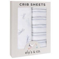 Ely s Co. Crib Sheets, Baby Boy Fitted Crib Mattress Set, 2 Pack, 100 Jers...