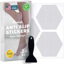 Shower Treads Non Slip Bathtub Stickers Appliques 24 Pcs Clear Grip Safety