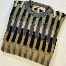 Bachrach Men’s Vintage Sweater Textured 100% Acrylic Sz 2XL Made In USA