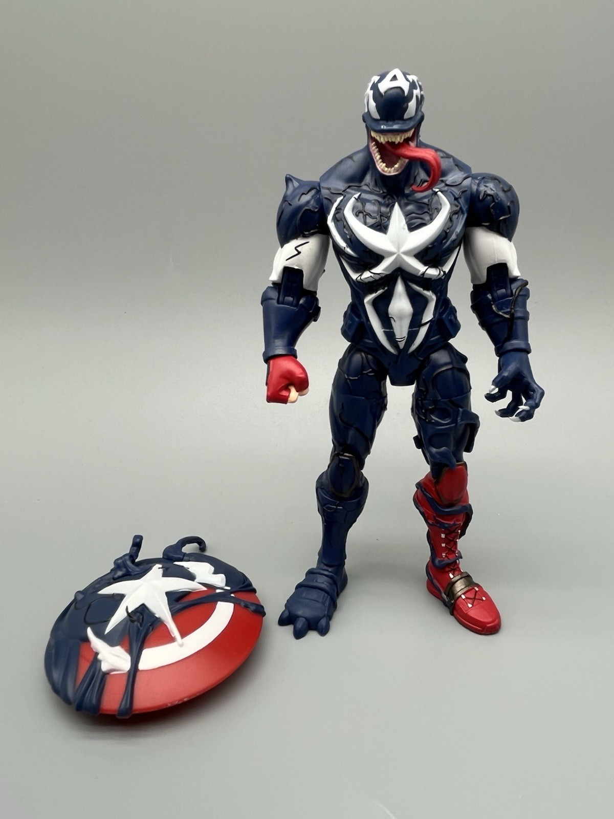 Venomized Captain America Action Figure 7in Marvel Legends