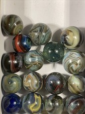 16X D.A.S. Mixed Runs Marbles Oxblood Adventurine  Blemished Beauties Ll7