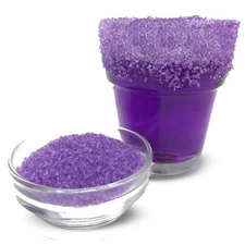 Snowy River Purple Kosher Cocktail Sugar, Naturally Colored, 8oz Medium Crystal