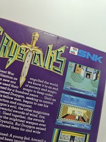 Crystalis NES With Original Box, No Manual, Authentic 1990 Great Condition