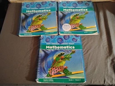 Mathematics Teachers Edition, GRADE 4 VOLUME 1 - 3By Randall Charles VG
