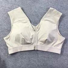 Tommie Copper Sports Bra Womens 3XL Zip Front Shoulder Support Activewear Gym