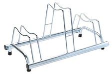 Rastrelliera portabici a 3 posti, ingressi ruota 6 cm, compatibile con freni a d