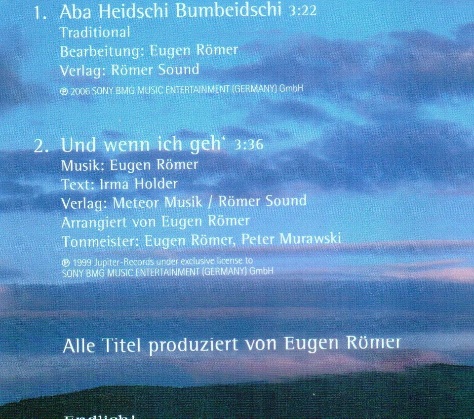 Andrea Berg" Heidschi Bumbeidschi Maxi -CD " Mit orginal Autogramm und Widmung - Bild 2 von 2