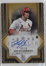 2023 Topps Five Star Auto Gold 3/10 Nolan Gorman #FSA-NGOR Auto v9t