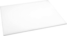 Hygiplas Large High Density White Chopping Board for Bakery - 60x45cm
