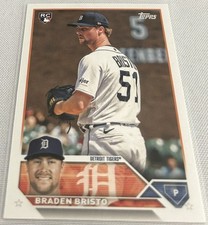 2023 Topps Update Series Baseball Braden Bristo Detroit Tigers Rookie #US282