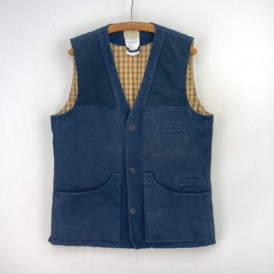 Beretta Schießweste Herren 44 XL blau Jagd angeraut Moleskin Weste Gilet