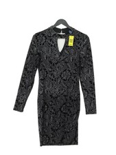 Oasis Bodycon Midi Dress XS in Black