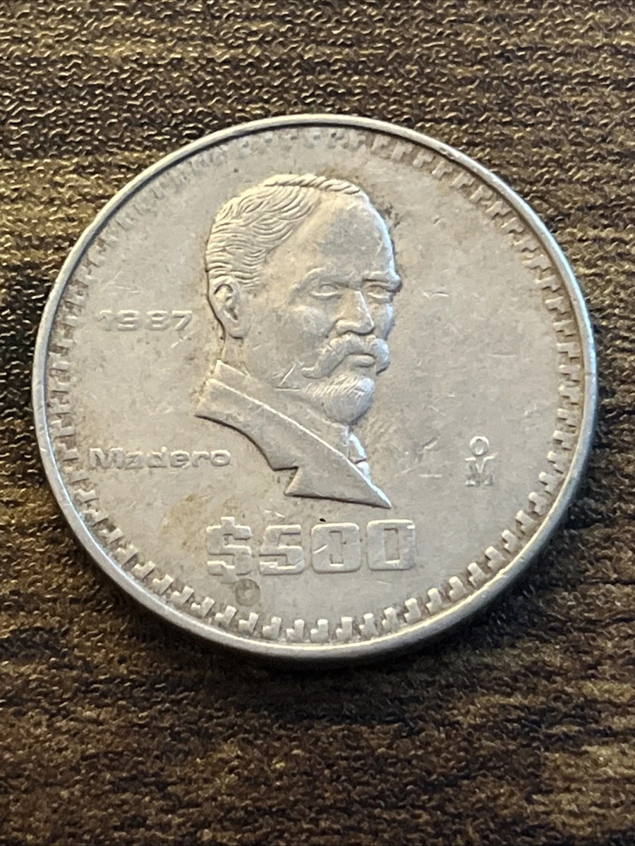 Circulated 500 Pesos Denomination 1987 Mexican Coins (1905-Now