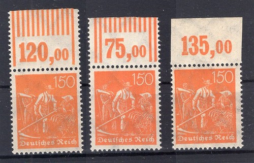 Dr-Infla 189WOR + Por Tutti Oberrandtypen MNH Unstamped (75818