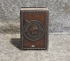 Antique 1915 Indian Motocycle Matchbox Holder Sleeve Hendee Mfg Mergott NJ