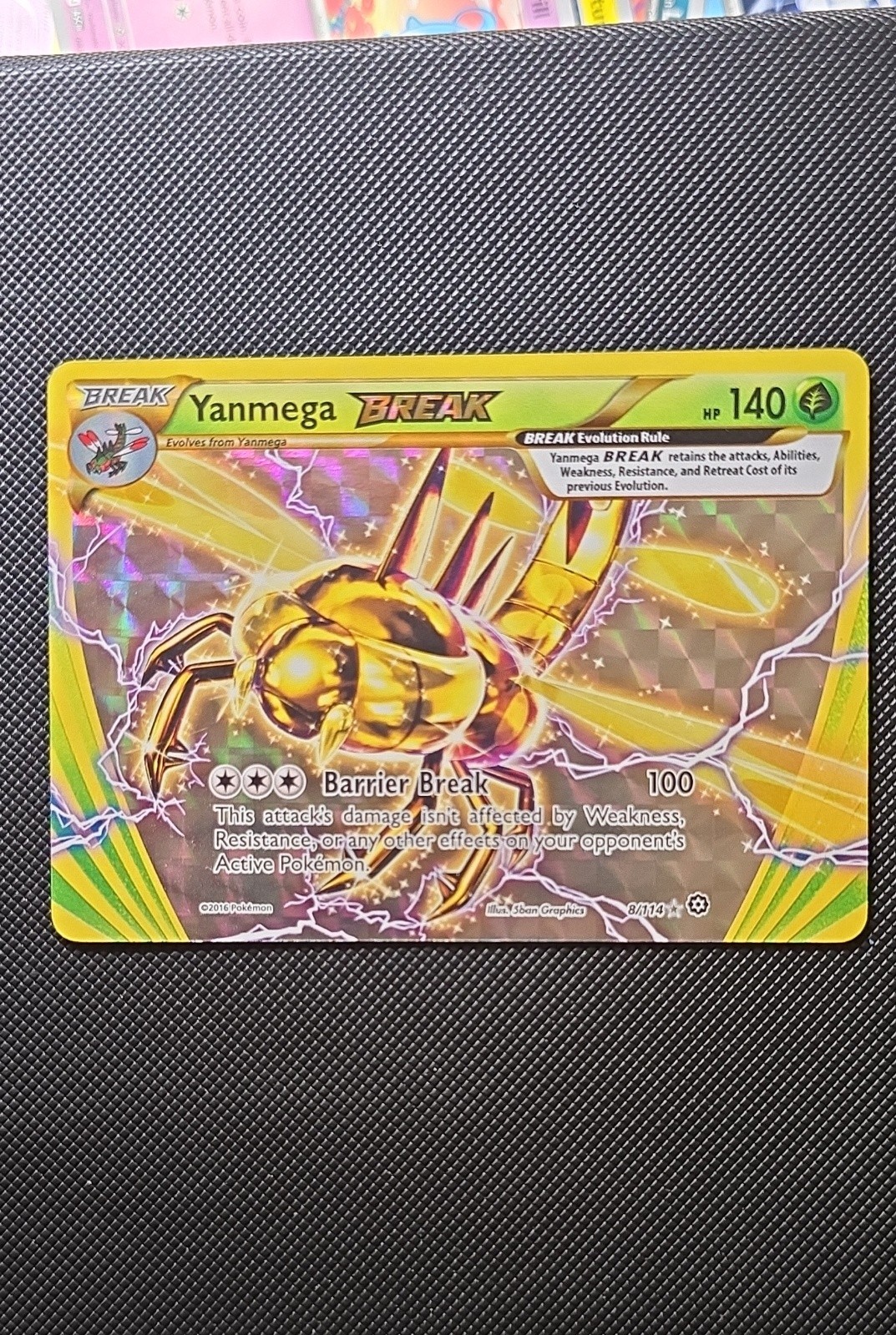 Yanmega BREAK 8/114 XY - Steam Siege Holo
