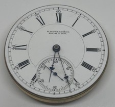 E Howard Pocket Watch Movement 15 Jewels 1887 Runs