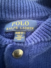 Polo Ralph Lauren Boys Blue Cable Knit Size M 10-12