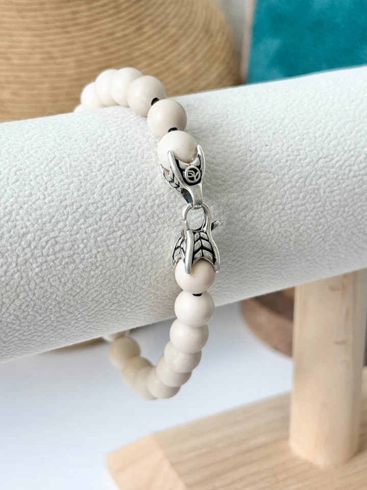 Brazalete de cuentas espirituales Riverstone David Yurman para hombre en plata de ley Foto 2 de 3