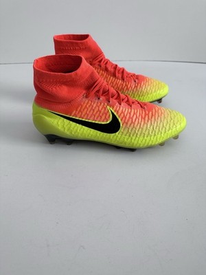 Nike Magista Obra FG Yellow Orange ACC Football Cleats Soccer