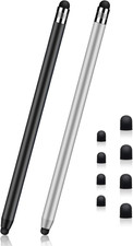 Stylus Pens for Touch Screens,2 Pack Universal Tablet Pen Capacitive 2 in 1 Styl