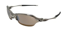 Oakley Romeo 2 Sunglasses Polished Titanium Iridium Metal Used