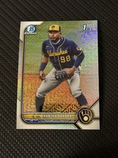 2022 Bowman Chrome 1st Mojo Refractor 🔥 Branlyn Jaraba #BCP-15 ⚾️ Brewers