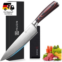 Kochmesser Paudin 20 Cm Carbon Edelstahl Extra Scharfe Klinge Ergonom