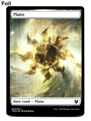 Plains (250) (Full Art) - FOIL - [Theros Beyond Death] MTG Magic NM/M  