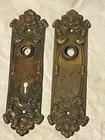 New ListingAntique Pair Elba Door Plates #778