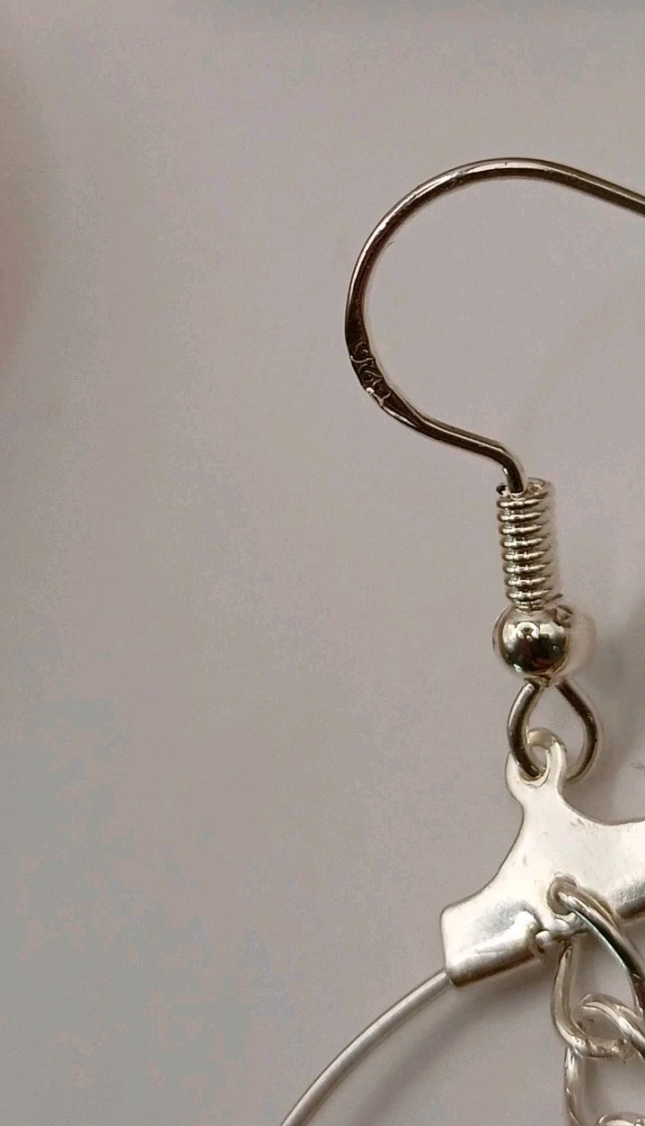 Boucles d'oreilles zoisite verte et libellule argent pour tenue bohème chic - 4
