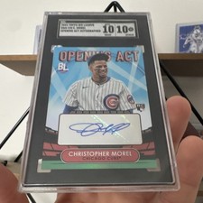 2023 Topps Big League - Opening Act Autographs Christopher Morel #OAA-CM Blue