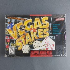 Vegas Stakes- Super Nintendo SNES NTSC us/c Sealed Vintage Game