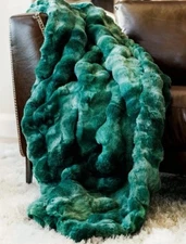 Minky Couture Premium Cloud Eucalyptus Green Blanket 50x60 Adult Size NEW