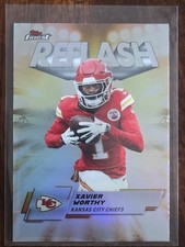 2025 Topps Finest Football Xavier Worthy Reflash Refractor