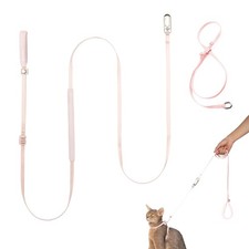 Cat Harness and Leash Set, Escape Proof Cat Harness Lightweight Leash with Pa...